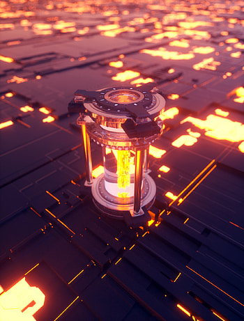 Bright, 3D, Glow, Transistor HD phone wallpaper
