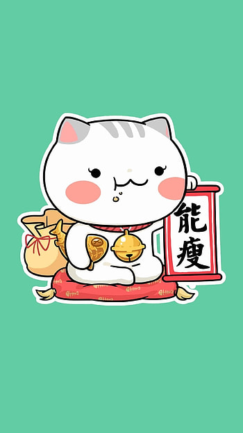 Japanese Lucky Cat, Maneki neko ideas, Good luck, Fortune cat HD phone wallpaper