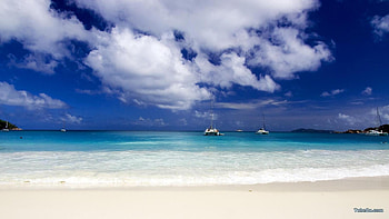 sky above sea, sea, sky HD wallpaper
