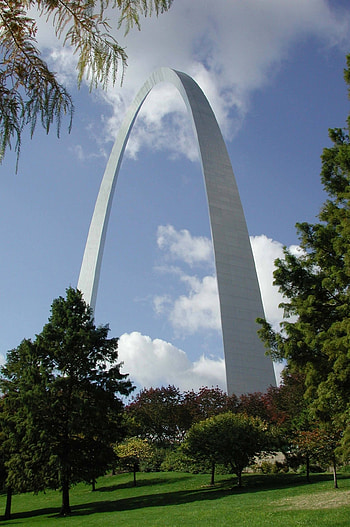 Gateway Arch, Architectural masterpiece, Construction detail, Structural design HD phone wallpaper