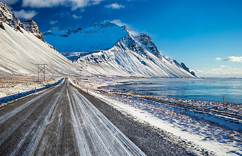 Winter Road, Winter, road, nature, tree HD wallpaper