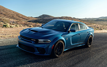 Dodge Challenger SRT Hellcat, 2022, Exterior, New Blue Challenger SRT, Challenger Tuning, American Cars, Dodge HD wallpaper