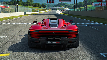Daytona, Ferrari, red, hypercar, italy HD wallpaper
