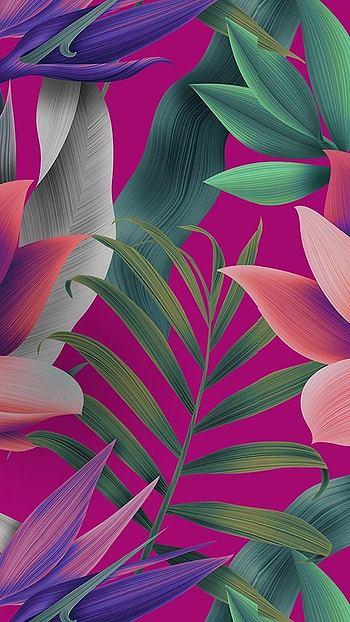 Flower painting, pink, petal HD phone wallpaper