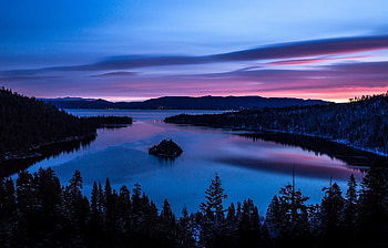 Emerald Bay, Lake Tahoe, Scenic beauty, Courier HD wallpaper