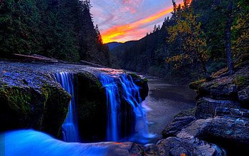 Lower Lewis, Waterfalls HD wallpaper
