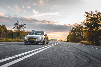 Volkswagen, Cars, Road, Car, Asphalt, Machine, Grey, Volkswagen Golf 5 HD wallpaper