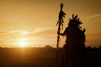 Native American, , Horse, Silhouette HD wallpaper