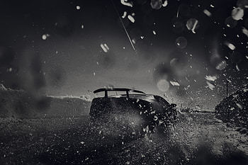 Lamborghini Huracan Performante Rear Monochrome, lamborghini-huracan-performante, lamborghini-huracan, lamborghini, 2018-cars, cars, monochrome, black-and-white, behance HD wallpaper