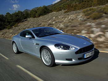 Auto, Nature, Trees, Aston Martin, Cars, Asphalt, Side View, Speed, Style, 2004, Silver Metallic, Db9 HD wallpaper