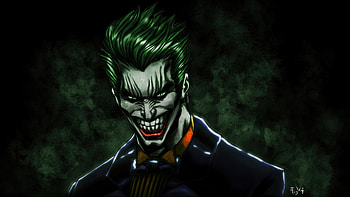Joker The Laughing Face , joker, supervillain, superheroes, artist, artwork, digital-art, deviantart HD wallpaper