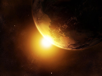 Abstract, Background, Shine, Light, Bright, Planet HD wallpaper