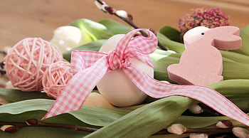 Easter, decorations, bunny, figures, eggs HD wallpaper