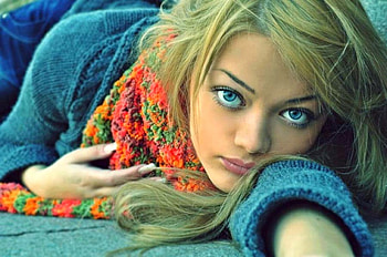 Blue Eyes, blue, , eyes, beautiful, girl HD wallpaper