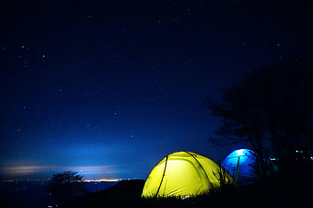Nature, Night, Starry Sky, Tent HD wallpaper