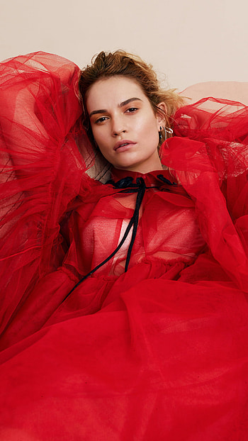 Lily James allure, hoot 2018, 7 HD phone wallpaper