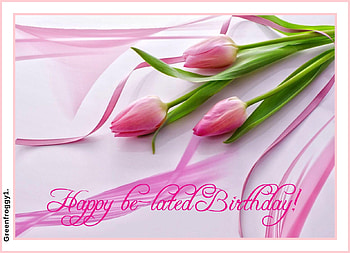 HAPPY BE-LATED BIRTAY, COMMENT, BIRTAY, CARD, HAPPY HD wallpaper