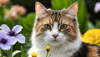 Feline Portrait — Garden Cat, Animal HD wallpaper