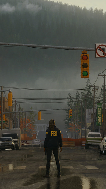 Alan Wake 2 Moody FBI Agent, video game HD phone wallpaper