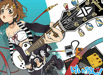 Yui Hirasawa, music, anime, yui, guitar, k-on HD wallpaper