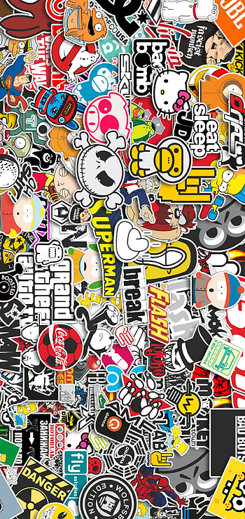 Art Case Silicone, Marvel Sticker Bomb HD phone wallpaper