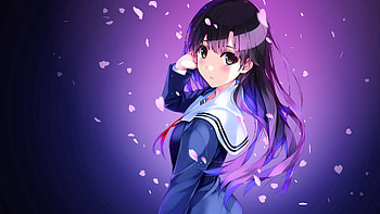 Anime, Form, Girl, Animeshka, Schoolgirl HD wallpaper