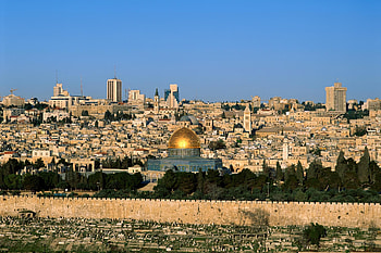 Golden Dome of the Rock — Jerusalem Skyline, city, Jerusalem HD wallpaper