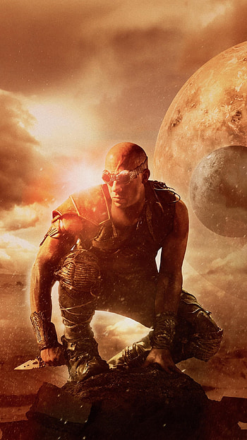Vin Diesel, Riddick 2013, badass movie, moviemania HD phone wallpaper