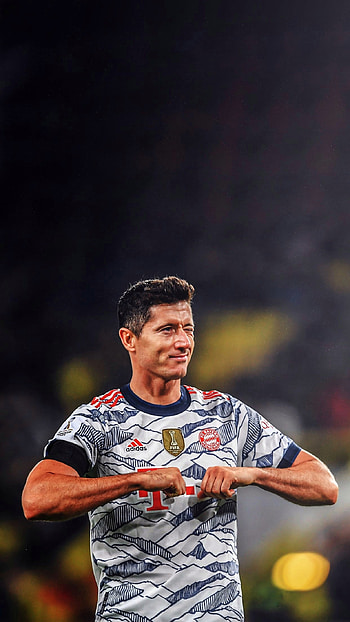 Lewandowski, sports, third jersey, bayern HD phone wallpaper