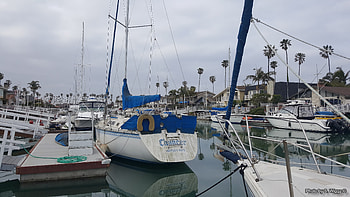 Nice Backyard, Ventura, Ca, Boats, Keys, Ventura, Trees, Water, Palm, Clouds, California HD wallpaper