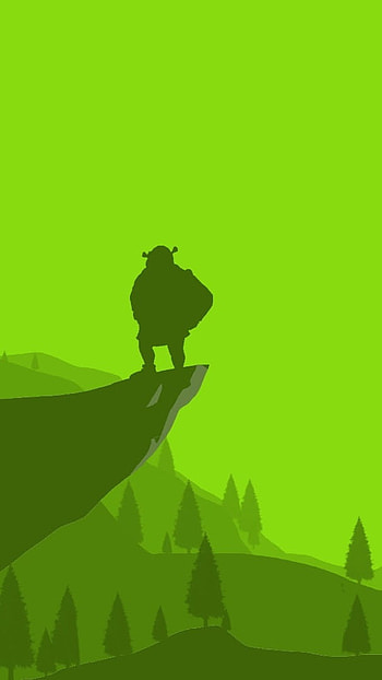 Shrek, Green Theme, Background HD phone wallpaper