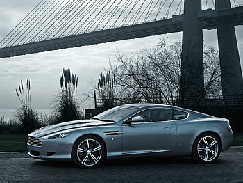Auto, Nature, Aston Martin, Cars, Wood, Tree, Grey, Side View, Style, 2008, Db9 HD wallpaper