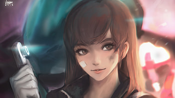 Dv A Overwatch Digital Art, dva-overwatch, overwatch, games, artwork, artist, digital-art, deviantart HD wallpaper