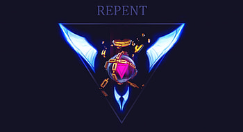 ULTRAKILL Game — REPENT Emblem Background, video game, ULTRAKILL HD wallpaper