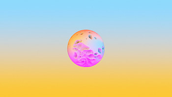 Colorful, broken sphere, ball HD wallpaper