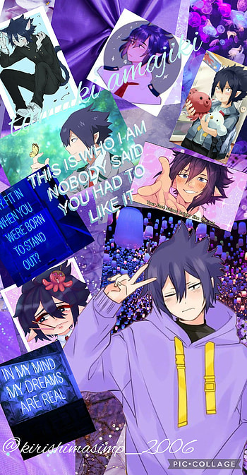 Tamaki amajiki, mha, the big 3, bnha, light purple, suneater, cute, japanese, positive quotes, anime, dark blue HD phone wallpaper