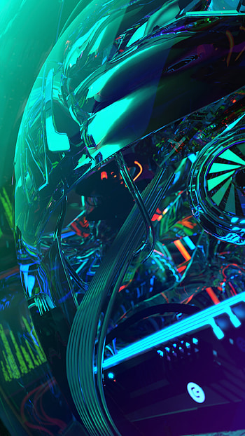 Chiptos X Wires Mobile Android Abstract NFT Background Gloss Glass HD phone wallpaper