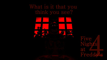 I edited my FNaF 4 BG slightly, making the text myself to improve the quality. What do you think now? HD wallpaper