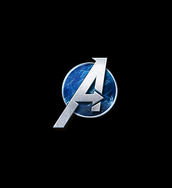 Dark, minimal, Marvel's Avengers, video game, 2020, Logo HD phone wallpaper