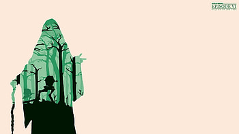 Return of the Jedi, Minimalist , Star Wars symbols, Sci-fi fandom HD wallpaper