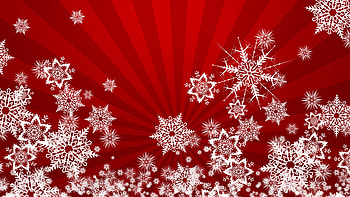 Red Winter, stripes, winter, snowflakes, red, red background HD wallpaper