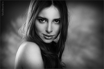 PORTRAIT, graphy, face, bw, woman, beauty HD wallpaper