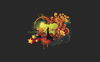 Background, Patterns, Vector, Girl, Colorful, Colourful, Imagination HD wallpaper