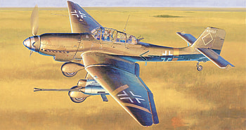 Stuka Over Golden Plains — Junkers Ju 87 Quad, military, Junkers Ju 87 HD wallpaper