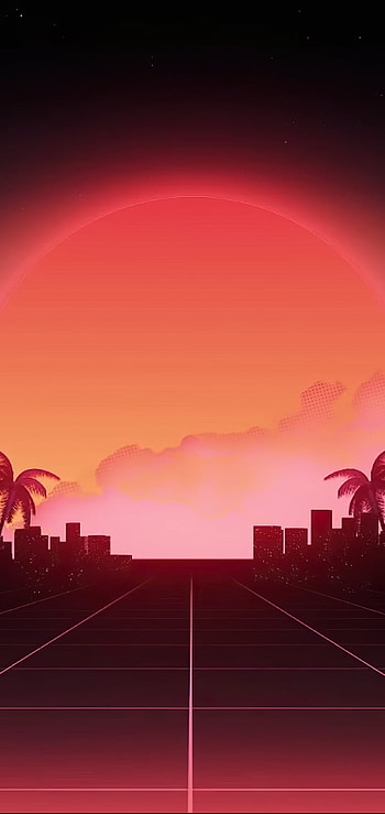 artistic, retrowave HD phone wallpaper