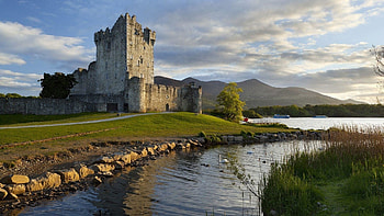 Ross Castle, Irish Countryside HD wallpaper