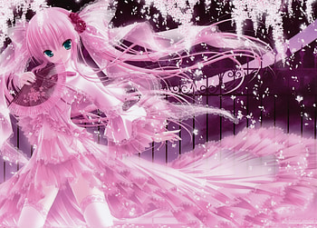 just pink, sexy, pink, anime, cute, girls, female HD wallpaper