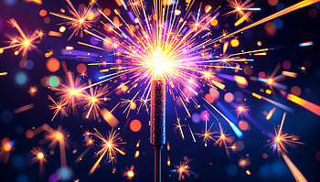 Vibrant Sparkler: A Stunning Ultra, sparkler, fireworks, celebration, night, bright colors HD wallpaper