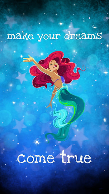 Dreams, love, beautiful, art, ariel, mermaid, world, blue, ocean, disney, positivity, positive, the little mermaid HD phone wallpaper