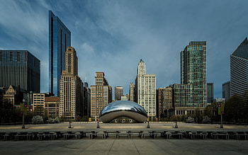 Urban graphy, Rick Hulbert workshop, Chicago cityscape, Architectural graphy HD wallpaper